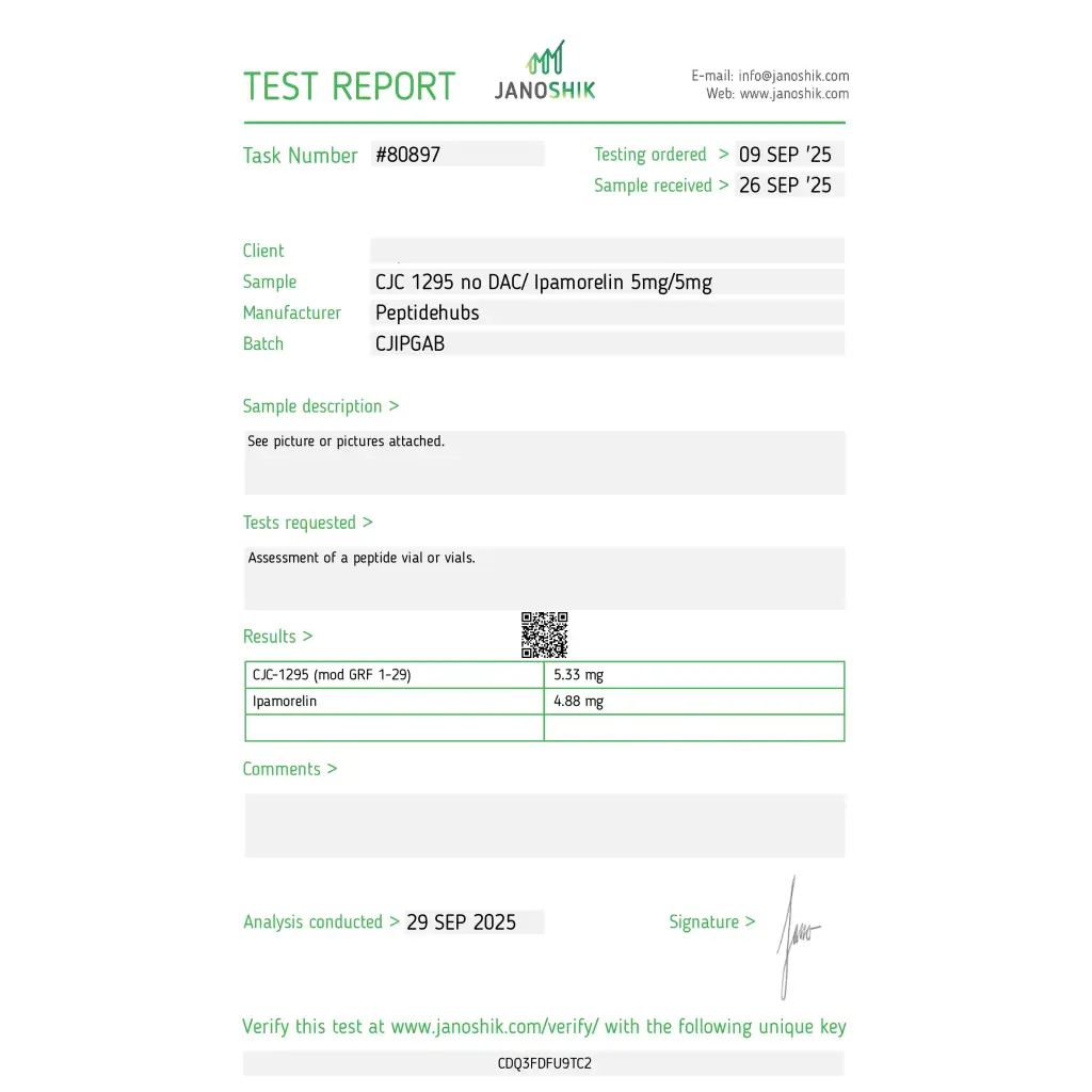 CJC-1295 / Ipamorelin 5/5mg