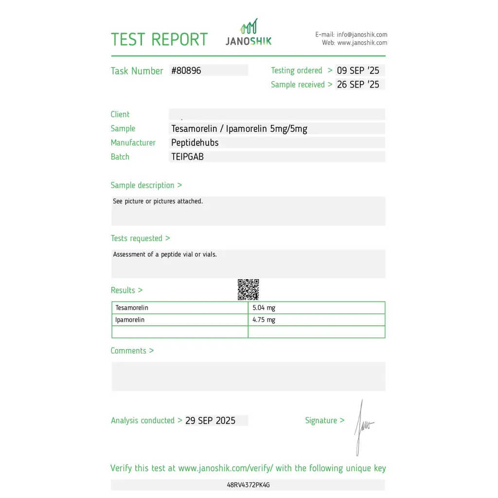 Tesamorelin / Ipamorelin 5/5 mg